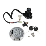 JDMSPEED Fuel Gas Cap Ignition Switch Seat Lock W/ Key Set For Yamaha YZF R1 R6 FZ6