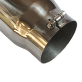 JDMSPEED Stainless Steel Exhaust Tip Tail Pipe Rolled Edge 5" Inlet 6" Outlet 18" Long