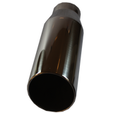 JDMSPEED 5" Inlet 7" Outlet 18" Long Exhaust Tip Tail Pipe S/S Angle Cut Rolled Edge