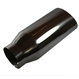 JDMSPEED 5" Inlet 7" Outlet 18" Long Exhaust Tip Tail Pipe S/S Angle Cut Rolled Edge
