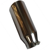 JDMSPEED 5" Inlet 7" Outlet 18" Long Exhaust Tip Tail Pipe S/S Angle Cut Rolled Edge