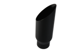 JDMSPEED Black Stainless Steel Exhaust Tip Weld On 3" Inlet 4" Outlet 12" Long