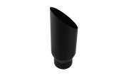 JDMSPEED Black Stainless Steel Exhaust Tip Weld On 3" Inlet 4" Outlet 12" Long