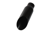JDMSPEED Black Stainless Steel Exhaust Tip Weld On 3" Inlet 4" Outlet 12" Long