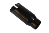 JDMSPEED Black Stainless Steel Exhaust Tip Weld On 3" Inlet 4" Outlet 12" Long