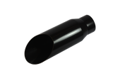 JDMSPEED Black Stainless Steel Exhaust Tip Weld On 3" Inlet 4" Outlet 12" Long