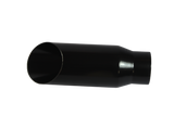 JDMSPEED Black Stainless Steel Exhaust Tip Weld On 3" Inlet 4" Outlet 12" Long