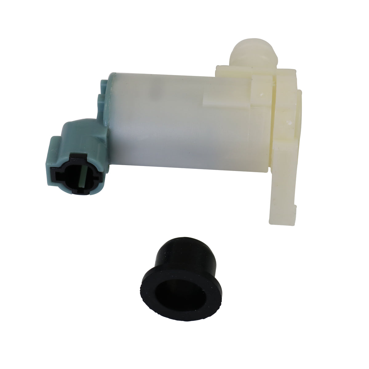 Partuto Windshield Washer Pump - Replacement No. 289203Z000 For Infiniti FX35/FX45, Nissan Altima (2002-2007), Plastic Beige, Includes Rubber Grommet