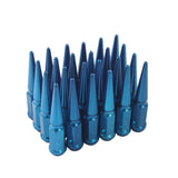 JDMSPEED 24pcs Blue M14x1.5 Spike Lug Nuts 4.5 Tall Fits 6 Lug Chevy GMC Ford Vehicles