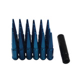 JDMSPEED 24pcs Blue M14x1.5 Spike Lug Nuts 4.5 Tall Fits 6 Lug Chevy GMC Ford Vehicles