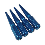 JDMSPEED 24pcs Blue M14x1.5 Spike Lug Nuts 4.5 Tall Fits 6 Lug Chevy GMC Ford Vehicles