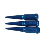 JDMSPEED 24pcs Blue M14x1.5 Spike Lug Nuts 4.5 Tall Fits 6 Lug Chevy GMC Ford Vehicles