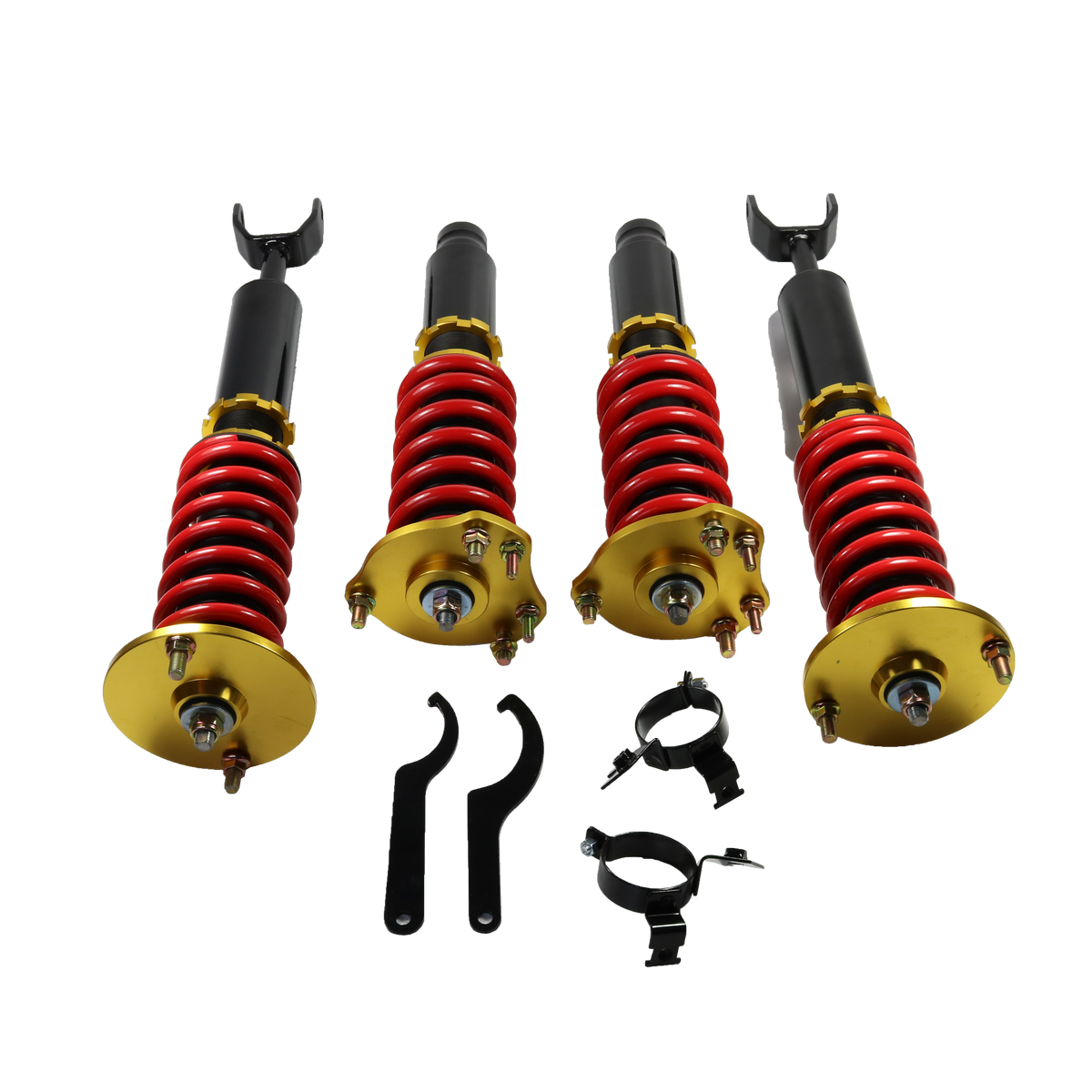 JDMSPEED 4PCS Front & Rear Coilovers Struts Kit For 1992-2001 Honda Pr ...