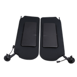 JDMSPEED For 1997-2004 Chevrolet C5 Corvette Sun Visor Vanity Mirror Black Sunvisors Pair