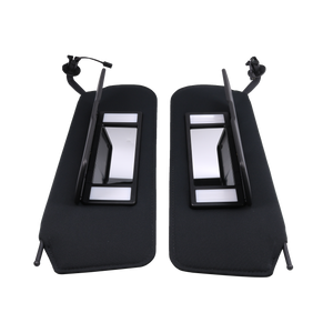 JDMSPEED For 1997-2004 Chevrolet C5 Corvette Sun Visor Vanity Mirror Black Sunvisors Pair