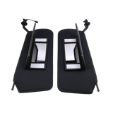 JDMSPEED For 1997-2004 Chevrolet C5 Corvette Sun Visor Vanity Mirror Black Sunvisors Pair