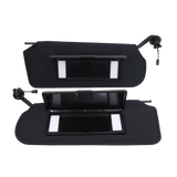 JDMSPEED For 1997-2004 Chevrolet C5 Corvette Sun Visor Vanity Mirror Black Sunvisors Pair