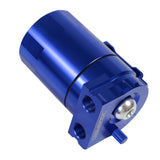 JDMSPEED Blue Cylinder Aluminum Engine Oil Catch Reservoir Breather Can Tank + Filter Kit