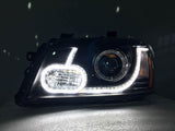 JDMSPEED Pair LED DRL Projector Headlights For 2001-2007 Toyota Highlander Front Lights