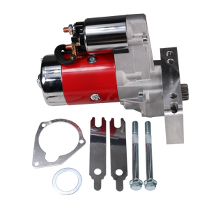 JDMSPEED Red High Torque Mini Starter For Chevy Small & Big Block 153 168 T Compatible