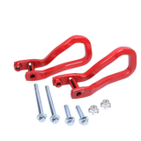 JDMSPEED 2x Front Red Tow Recovery Hooks 84280203 w/ Bolts For 2019-2022 GMC Sierra 1500
