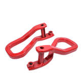 JDMSPEED 2x Front Red Tow Recovery Hooks 84280203 w/ Bolts For 2019-2022 GMC Sierra 1500