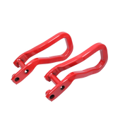 JDMSPEED 2x Front Red Tow Recovery Hooks 84280203 w/ Bolts For 2019-2022 GMC Sierra 1500