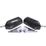 JDMSPEED 2x Fit Universal Racing Side Rearview Wing MirrorBlue F1 Style Carbon Fiber Car