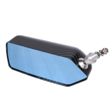 JDMSPEED 2x Fit Universal Racing Side Rearview Wing MirrorBlue F1 Style Carbon Fiber Car