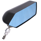 JDMSPEED 2x Fit Universal Racing Side Rearview Wing MirrorBlue F1 Style Carbon Fiber Car