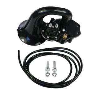 JDMSPEED Black Train Air Horn Trumpet For Motorcycle Bike Truck Car Boat 12v/24v