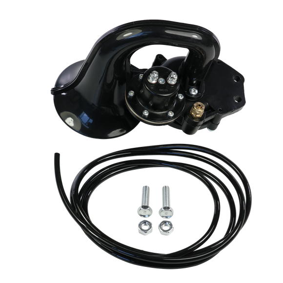 JDMSPEED Black Train Air Horn Trumpet For Motorcycle Bike Truck Car Boat 12v/24v