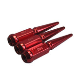JDMSPEED Red 32pcs For Ford F250 F350 Dodge Ram 2500 3500 Spike Wheel Lug Nuts 9/16-18