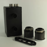 JDMSPEED Black 4 Port Series Oil Catch Can For 92-00 Honda Civic 94-01 Acura Integra-10AN