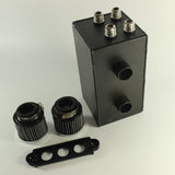 JDMSPEED Black 4 Port Series Oil Catch Can For 92-00 Honda Civic 94-01 Acura Integra-10AN