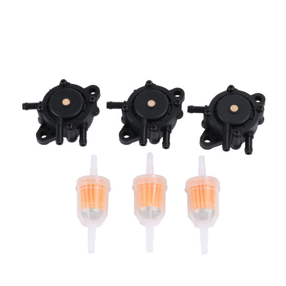 JDMSPEED 3SET Fuel Gas Pump For Mikuni Briggs&Stratton 808492 691034 692313 808656 491922