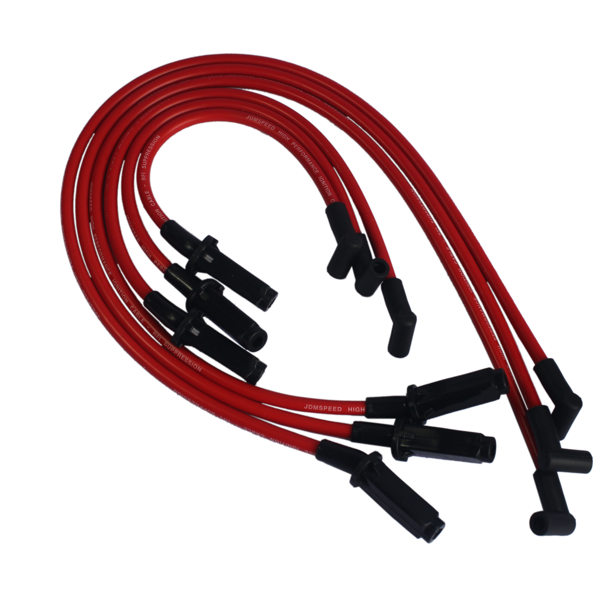 JDMSPEED Hi Performance Red 10.5mm Ignition Spark Plug Wires