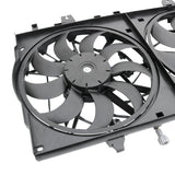 JDMSPEED Dual Radiator Cooling Fan Assembly for Nissan Rogue 2014-2019 X-Trail 2015-2017