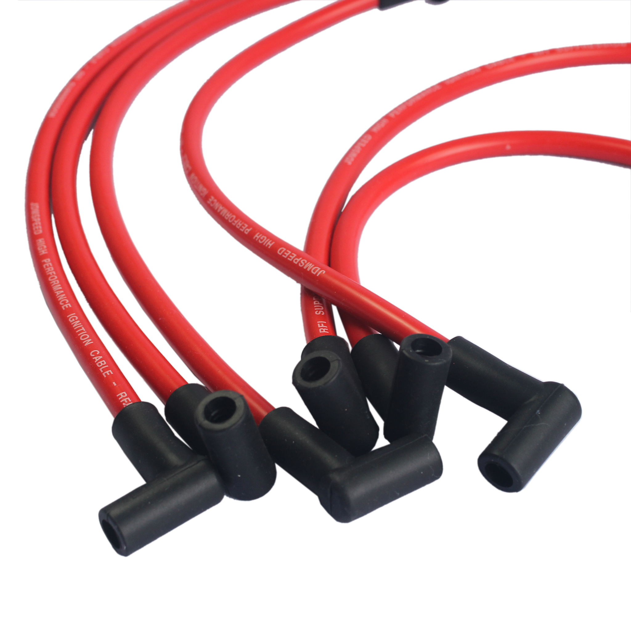 JDMSPEED 10.5mm Red Performance Ignition Spark Plug Wires 3800 Series