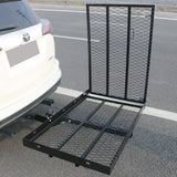 JDMSPEED Folding Wheelchair Scooter Carrier Disability Medical Rack Ramp Hitch Mount