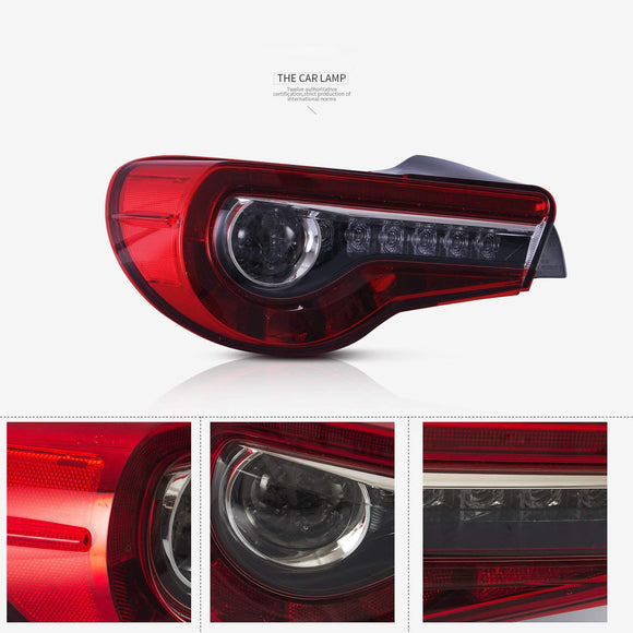 JDMSPEED LED Tail Lights Rear Lamps Fits TOYOTA 86 Haitiro SUBARU BRZ SCION FR-S 2013-17