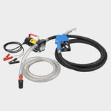 JDMSPEED Portable 12V DC Electric Fuel Transfer Pump Kit Works With Diesel Kerosene Oil