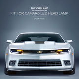 JDMSPEED A set Front LED Projector Headlights Pair Fits Chevrolet Chevy Camaro 2014 /2015