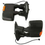 JDMSPEED Power Heated Orange Signal Towing Side Mirrors Pair For 08-16 Ford Super Duty