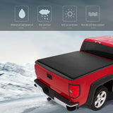 JDMSPEED 6.5ft Soft Roll-up Truck Bed Tonneau Cover For 2019-2022 Silverado Sierra 1500