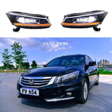 JDMSPEED LED DRL Headlights For Honda Accord 2008-2012 Turn Signal Sequential Indicator