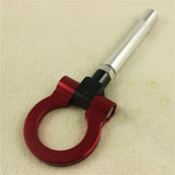 JDMSPEED RED FOLDING SCREW ON TYPE ALUMINUM FRONT REAR TOW HOOK FITS NISSAN 370Z 350Z