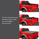 JDMSPEED 6.5ft Soft Roll-up Truck Bed Tonneau Cover For 2019-2022 Silverado Sierra 1500
