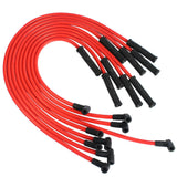 JDMSPEED For BBC SBC 350 305 454 V8's HEI Distributor & 10.5 MM Red 90 Spark Plug Wires