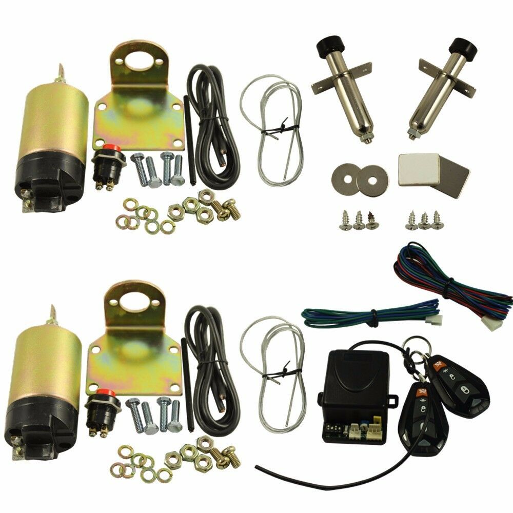 Dm Podoper JDMSPEED New 80 lb Shaved Handle Door Popper Kit For 2 Door With Remot ...